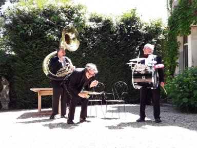 La Fanfare des 3 Monsieurs : Emmanuel Vergnaud, Pascal Peroteau, Philippe blanc